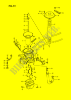 VERGASER (REAR)(MODEL H/J/K/L/M/N/P/R) für Suzuki INTRUDER 1400 1994