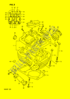 ZYLINDER KOPF (REAR) für Suzuki VX 800 1992