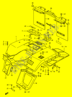 HINTERER KOTFLEGEL (MODEL H/J/K/L) für Suzuki KINGQUAD 250 1992
