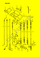 LENKSTANGE   STEUERKABEL (MODEL L/M/N/P/R/S) für Suzuki KINGQUAD 250 1993