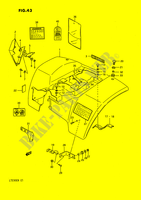 HINTERER KOTFLEGEL (MODEL L) für Suzuki QUADSPORT 230 1991