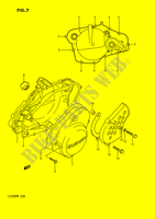 KURBELGEHEUSE ABDECKUNG (MODEL H/J/K/L/M/N) für Suzuki QUADRACER 250 1989