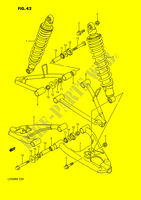 SCHWINGARM (MODEL H/J/K/L/M) für Suzuki QUADRACER 250 1991