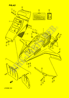 VORDERER KOTFLEGEL (MODEL H/J) für Suzuki QUADRACER 250 1989