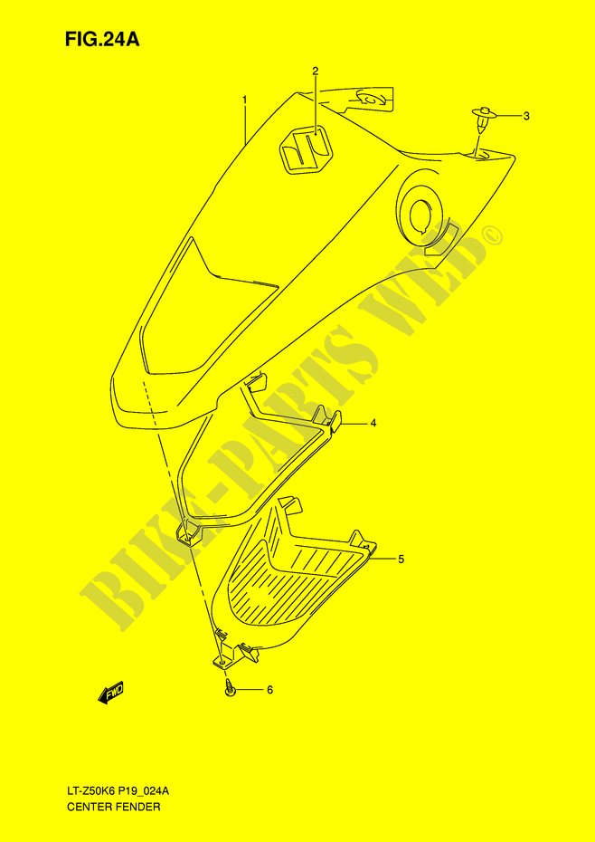ZENTRALE VERKLEIDUNG (MODEL K7/K8/K9) für Suzuki QUADSPORT 50 2011