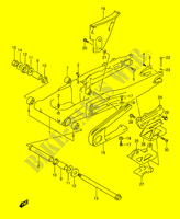 HINTERER SCHWING ARM (MODEL R/S/T) für Suzuki DR 350 1992