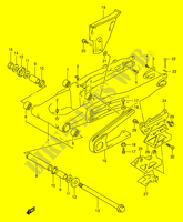 HINTERER SCHWING ARM (MODEL R/S/T) für Suzuki DR 350 1991