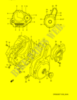 KURBELGEHEUSE ABDECKUNG (MODEL R/S/T) für Suzuki DR 350 1994