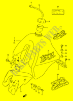 TREIBSTOFF TANK (MODEL R/S/T) für Suzuki DR 350 1990