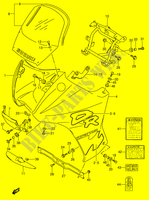 VERKLEIDUNG   AUFKLEBER (MODEL M) für Suzuki DR 650 1991