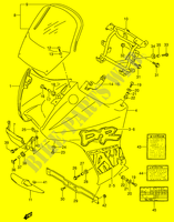 VERKLEIDUNG   AUFKLEBER (MODEL S) für Suzuki DR 650 1991