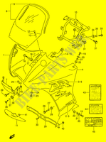 VERKLEIDUNG   AUFKLEBER (MODEL T) für Suzuki DR 650 1991