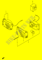 VORDERER BLINKER (E1,E30,E43,E45,E71,P1) für Suzuki FB 100 1986