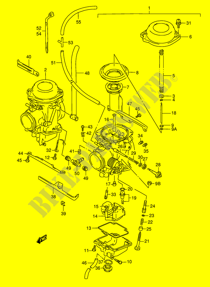 VERGASER (MODEL P/R/S/T) für Suzuki DR 800 1996