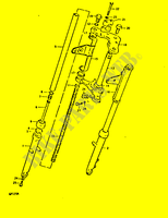 VORDERGABEL(KAYABA)(GP125C F.NO.101265~,GP125UC F.NO.101623~) für Suzuki GP 125 1992