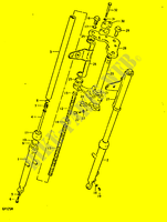VORDERGABEL(SHOWA)(GP125C ~F.NO.101264,GP125UC~F.NO.101622 für Suzuki GP 125 1992