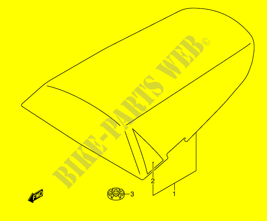 ABDECK BOX (MODEL K3) für Suzuki GSX-R 600 2001