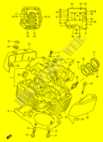 ZYLINDER KOPF (REAR) für Suzuki INTRUDER 1400 1997