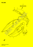 HINTERE VERKLEIDUNG (AN650L0) für Suzuki BURGMAN 650 2010