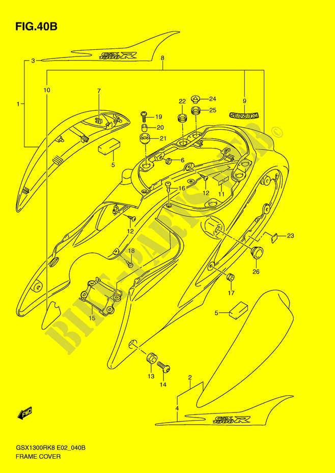 VERKLEIDUNG (MODEL L0) für Suzuki HAYABUSA 1300 2010