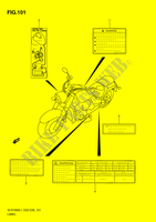 ETIKETTE (VLR1800L1 E33) für Suzuki BOULEVARD 1800 2011