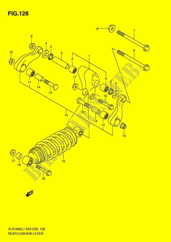 SCHOCK ABSORBER LINKAGE (VLR1800TL1 E33) für Suzuki INTRUDER 1800 2011