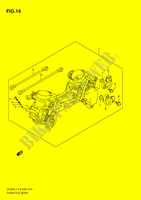 DROSSELKLAPPENGEHÄUSE (DL650AL1 E3) für Suzuki V-STROM 650 2011