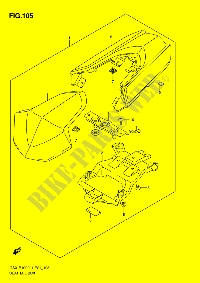 ABDECK BOX für Suzuki GSX-R 1000 2012