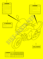 AUFSCHRIFT (MODEL K3/K4) für Suzuki BANDIT 600 2000