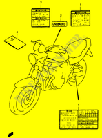 AUFSCHRIFT (MODEL Y) für Suzuki BANDIT 1200 1997