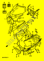 VERKLEIDUNG (MODEL L 3EE) für Suzuki GSX-R 1100 1989