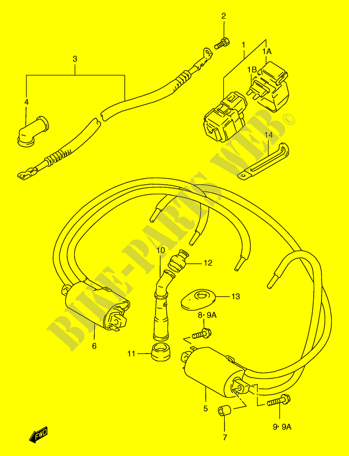 ELECTRIK (GSF1200T/V/W/X/Y/ST/SV/SW/SX/SY) für Suzuki BANDIT 1200 1996