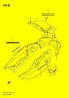 HINTERE VERKLEIDUNG (AN650AL1 E19) für Suzuki BURGMAN 650 2011