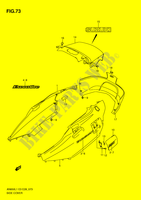 HINTERE VERKLEIDUNG (AN650AL1 E33) für Suzuki BURGMAN 650 2011
