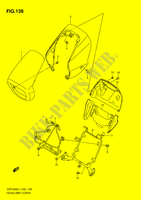 SCHEINWERTE ABDECKUNG (VZR1800L1 E24) für Suzuki INTRUDER 1800 2011