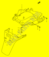 HINTERER KOTFLEGEL (MODEL W/X/Y) für Suzuki BURGMAN 250 1999