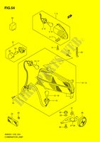 TAIL LIGHT ASSY   INDIKATOREN (AN650AL1 E24) für Suzuki BURGMAN 650 2011