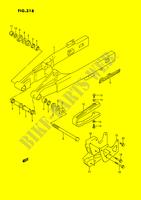 HINTERER SCHWING ARM (MODEL L) für Suzuki RM 80 1989