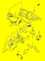 HINTERE LAMPE (E02,E04,E21,E24) für Suzuki AE 50 1990