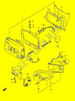 SCHEINWERFER   BLINKER VORNE (E02,E04,E21,E24) für Suzuki AE 50 1991