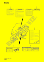 AUFSCHRIFT (MODEL K7/K8/K9) für Suzuki BURGMAN 400 2007