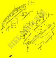 BEIFAHRER HALTEGRIFF (SIDE)(MODEL X/Y) für Suzuki BURGMAN 400 2000
