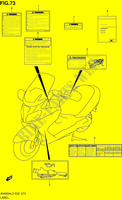AUFSCHRIFT (AN650AL2 E02) für Suzuki BURGMAN 650 2012