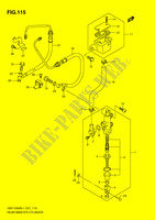 HINTERE BREMSE MASTER ZYLINDER (GSF1250SAL1 E24) für Suzuki BANDIT 1250 2011