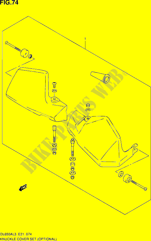 KNECHEL DECKE(KNECHEL DECKEL) GING UNTER (OPTIONAL) für Suzuki V-STROM 650 2013