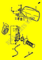 RICHTIGER SCHALTER(WECHSEL) ASSY (MODELE H/J/K E18) für Suzuki DR 600 1986