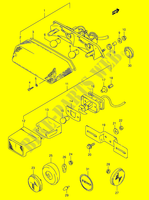 RECKLICHT (MODELE M/N/P/R/S) für Suzuki DR 800 1991