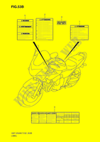 AUFSCHRIFT (MODEL K9) für Suzuki BANDIT 1250 2009