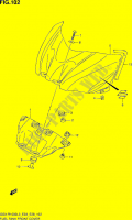 KRAFTSTOFF TANK VORDERABDECKUNG (GSX R1000L3 E03) für Suzuki GSX-R 1000 2013