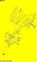 KRAFTSTOFF TANK VORDERABDECKUNG (GSX R1000ZL4 E03) für Suzuki GSX-R 1000 2014